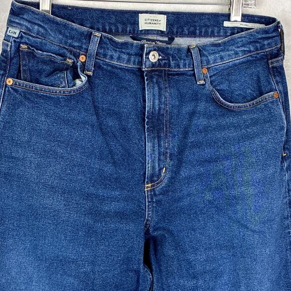 Citizens of Humanity Paloma Jeans Womens 31 (32) High Rise Baggy Wide Leg BoHo - Picture 2 of 11